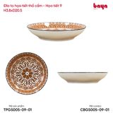  Đĩa To Họa Tiết Thổ Cẩm 