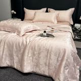  B30 - Bộ Chăn Ga Gối Lụa Tencel 40s 4 Món Hồng 