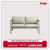  Sofa Ngoài Trời BARCELONA Xám Nhạt 