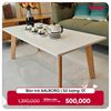  Bàn café AALBORG mặt trắng gỗ nâu sáng L120xW60xH45 