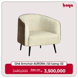  Ghế Armchair AURORA bọc vải 