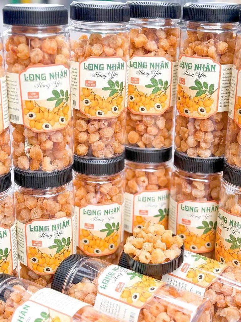 ( Hộp Trụ ) Long Nhãn Hưng Yên Món Quà Từ Thiên Nhiên - Không Chất Bảo Quản