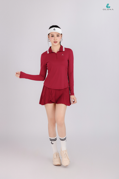 Chân Váy Xếp Ly 2 Tà Thể Thao Nữ Olona Sports V27