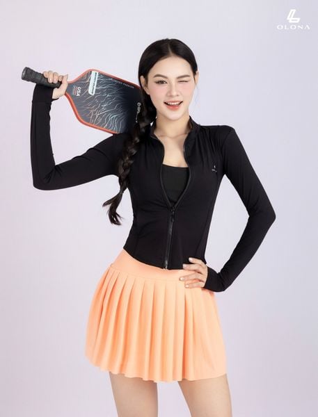 Áo khoác ôm thể thao pickleball tennis gym yoga chất liệu cao cấp H15