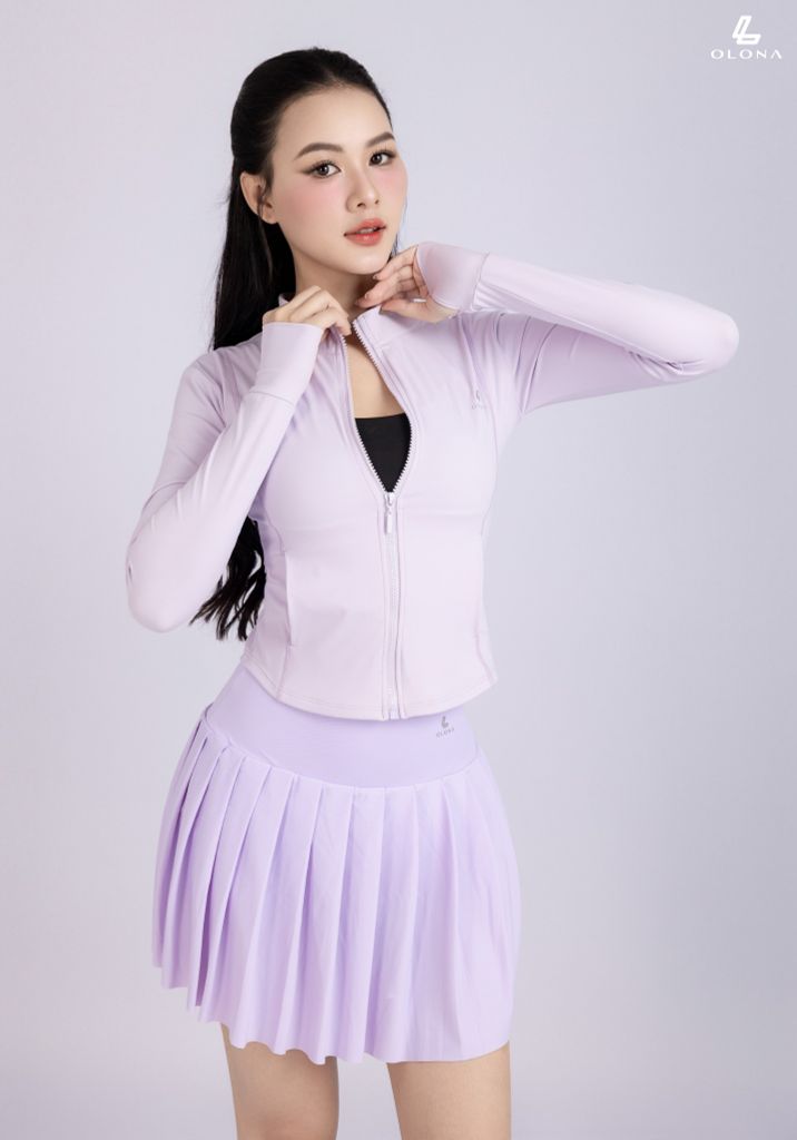 Áo khoác ôm thể thao pickleball tennis gym yoga chất liệu cao cấp H15