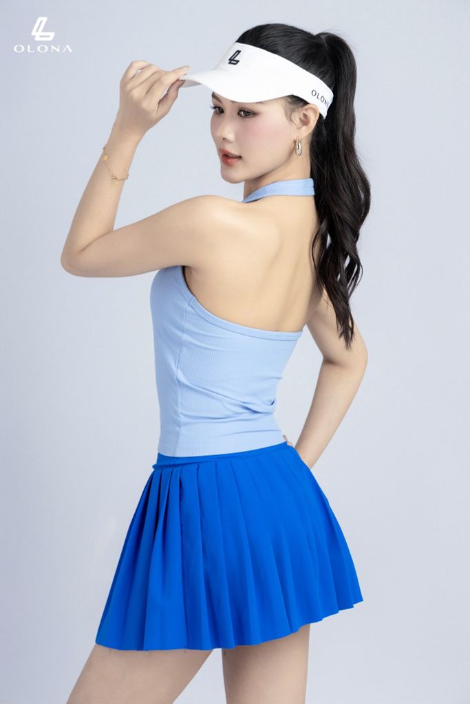 Áo Yếm Gân Thể Thao Nữ Olona Sports Chất Co Giãn Mát Mịn Tập Pickleball Gym Yoga H17