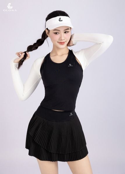 Chân váy xếp ly nhỏ xếp tầng pickleball tennis golf thể thao nữ V26