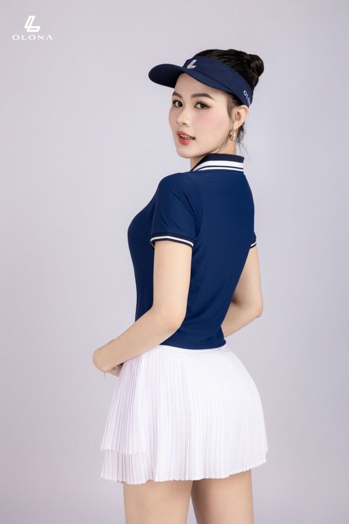 Chân váy xếp ly nhỏ xếp tầng pickleball tennis golf thể thao nữ V26