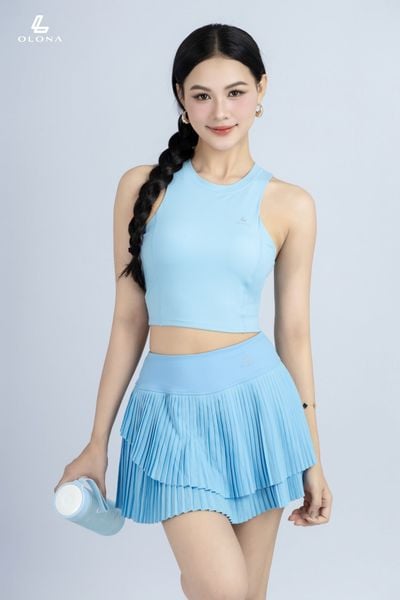 Chân váy xếp ly nhỏ xếp tầng pickleball tennis golf thể thao nữ V26