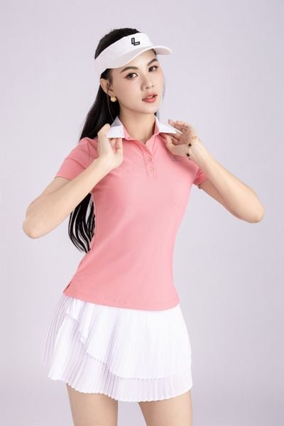 Áo Polo Thể Thao Nữ Phối Màu Thoáng Mát Tập Pickleball Tennis Golf Olona Sports H19