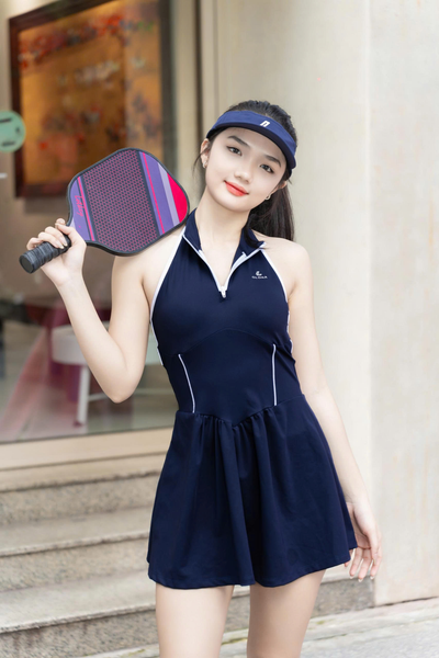 Đầm Cổ Yếm Thể Thao Nữ Olona SB16 – Mút Liền Nâng Đỡ, Tôn Dáng, Co Giãn Thoải Mái