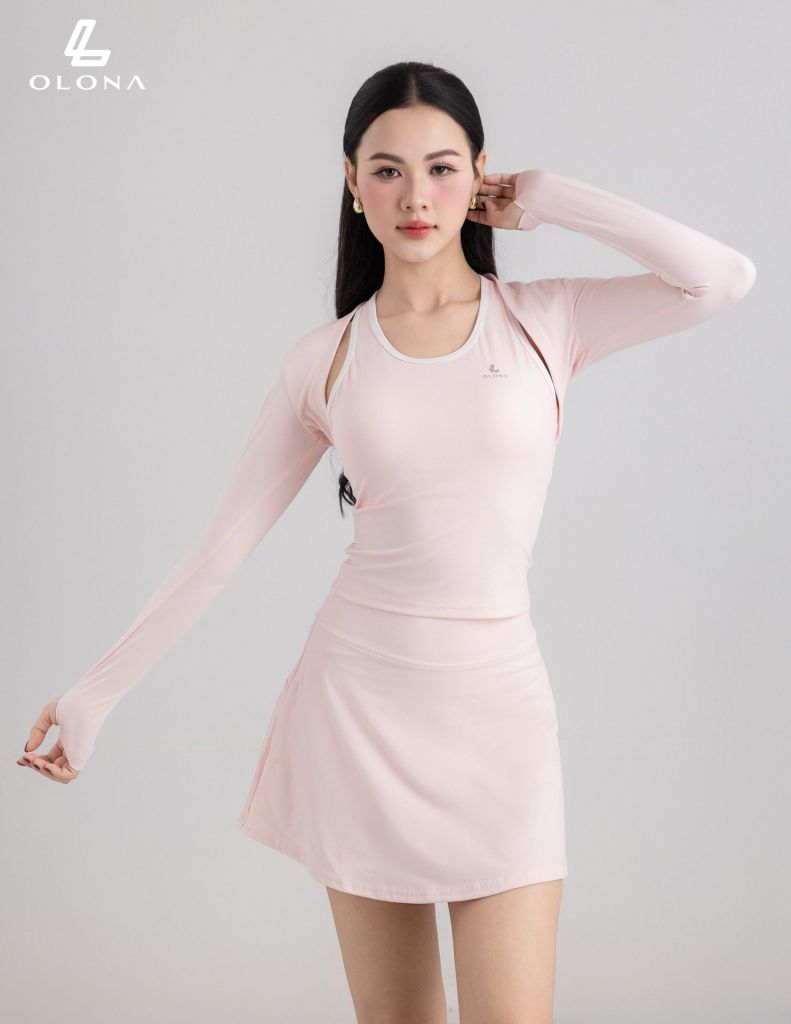 Áo Khoác Croptop Tay Dài Thể Thao Nữ Chất Thun H14