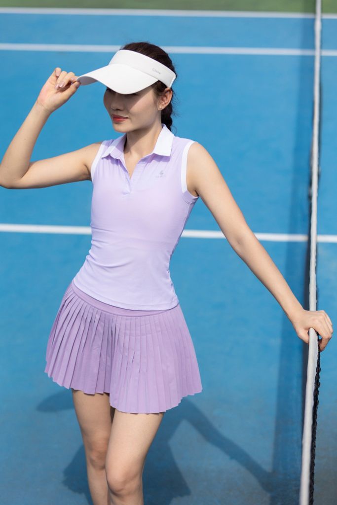 Áo cổ trụ thể thao nữ pickleball C13