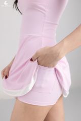 Đầm Pickleball Tennis Golf Thể Thao Nữ Phối Viền SB12