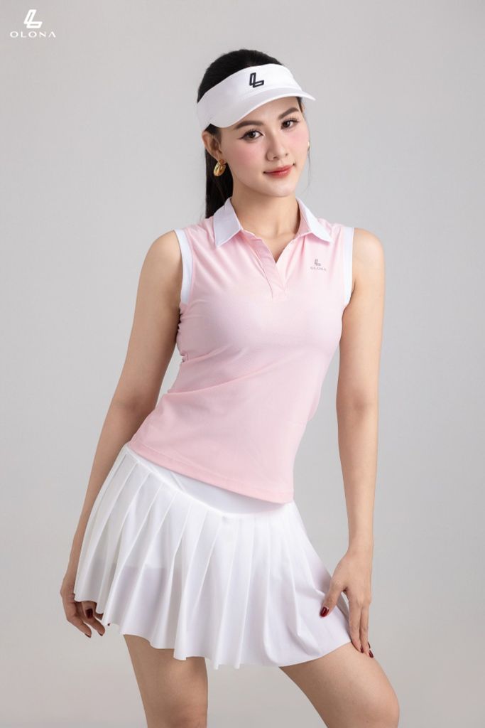 Áo cổ trụ thể thao nữ pickleball C13
