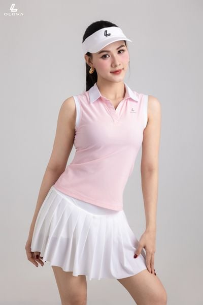 Áo cổ trụ thể thao nữ pickleball C13