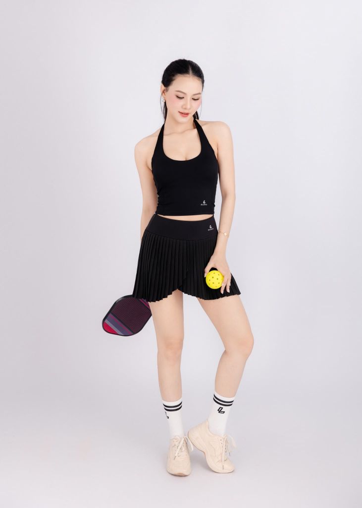 Chân Váy Xếp Ly 2 Tà Thể Thao Nữ Olona Sports V27