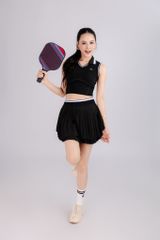 Áo Croptop Có Cổ Phối Viền Thể Thao Nữ Olona Sports H29