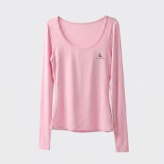 Áo Thun Dài Tay Ôm Dáng Vải Mềm Mát Tập Pilates Yoga H36