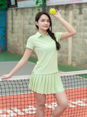 Chân Váy Xếp Ly Thể Thao Nữ Olona Sports Co Giãn 4 Chiều Vải Mát Tôn Dáng Dễ Phối Đồ V23