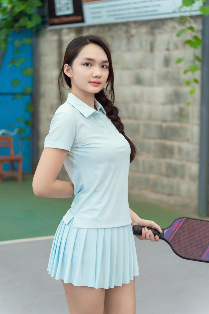 Chân Váy Xếp Ly Thể Thao Nữ Olona Sports Co Giãn 4 Chiều Vải Mát Tôn Dáng Dễ Phối Đồ V23