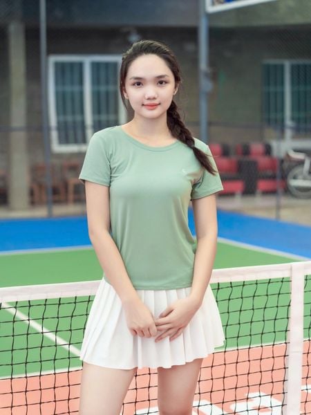 Áo Thể Thao Nữ Tay Ngắn Olona Sports Chất Mềm Co Giãn Mặc Tập Gym Chạy Bộ Tennis H10