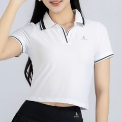 Áo Polo Croptop Thể Thao Nữ Olona Sports Form Ôm Tôn Dáng Tập Pickleball Tennis Golf H18