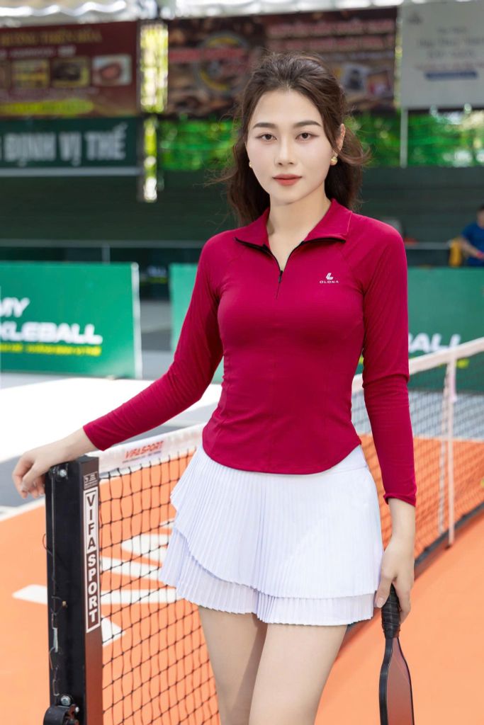 Áo Dài Tay Khóa Kéo Trước Olona Sports H24