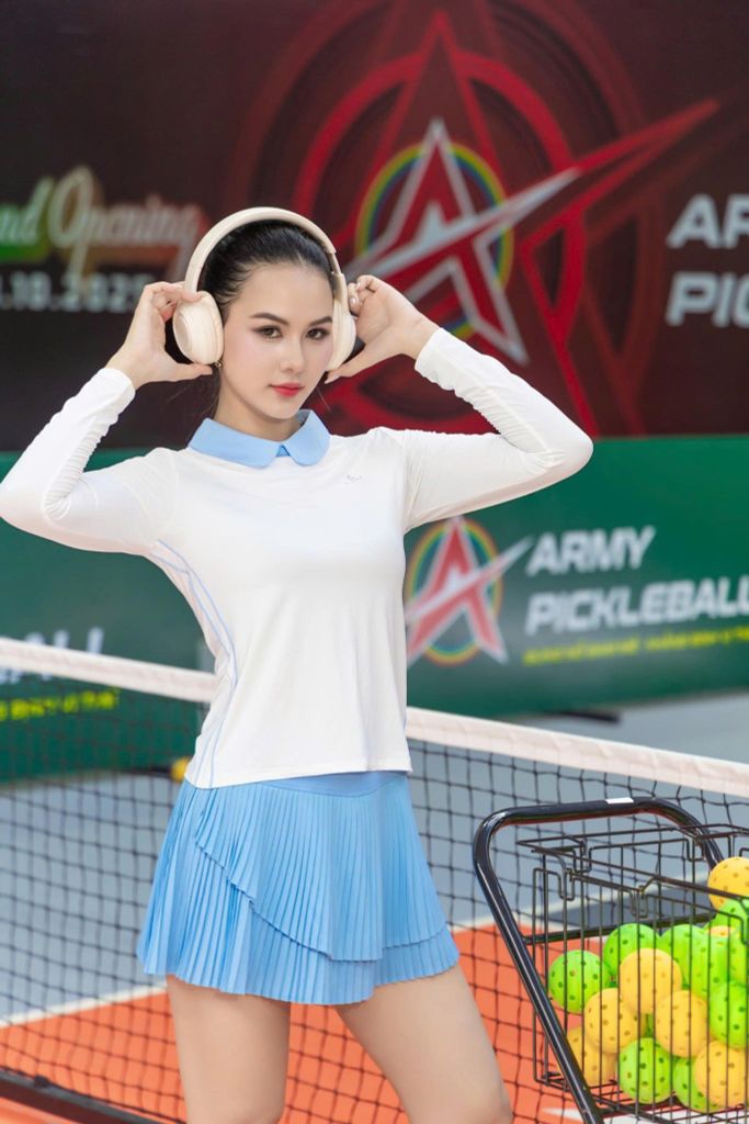 Áo Dài Tay Nữ Cổ Bèo Olona Sports H22