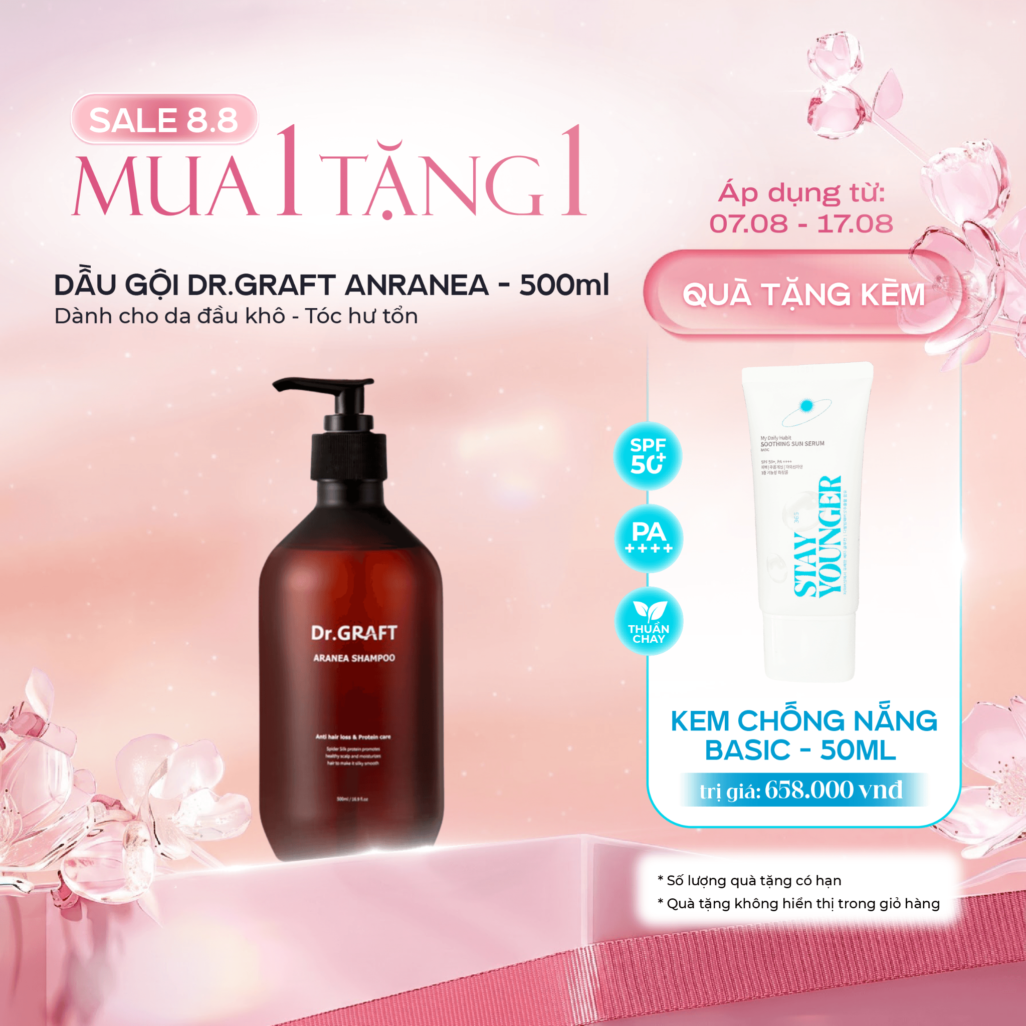  DẦU GỘI PHỤC HỒI HƯ TỔN | Dr.GRAFT ARANEA SHAMPOO (500ml) 