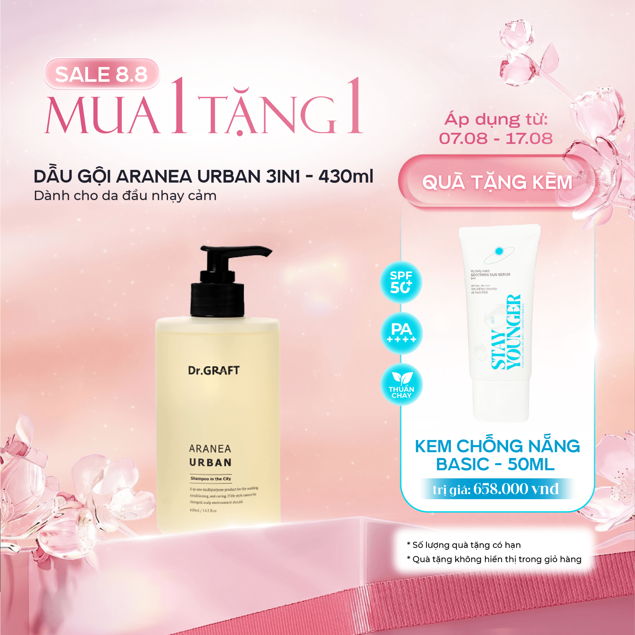  DẦU GỘI 3 TRONG 1 | Dr.GRAFT ARANEA URBAN SHAMPOO 3 IN (430ml) 