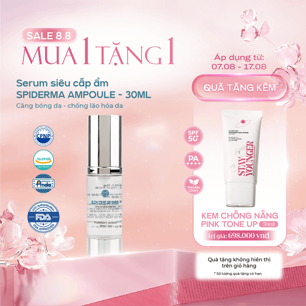  TINH CHẤT DƯỠNG ẨM CHO DA | SPIDERMA AMPOULE (30ml) 