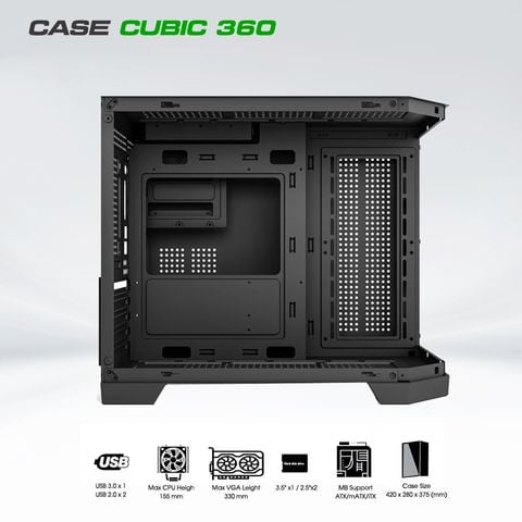  Vỏ Case CUBIC 360 