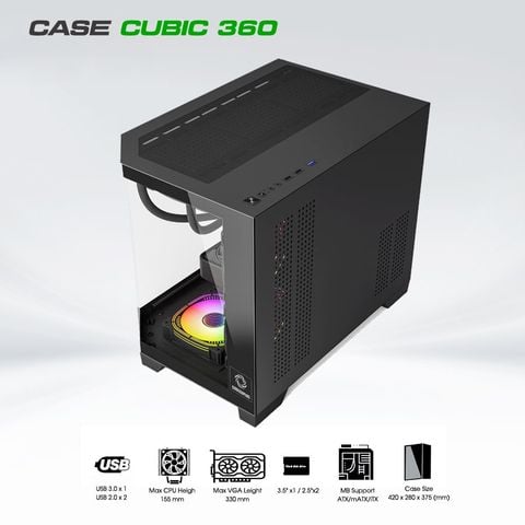  Vỏ Case CUBIC 360 