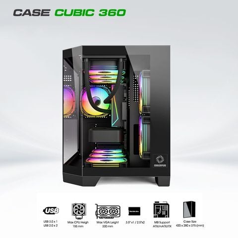  Vỏ Case CUBIC 360 