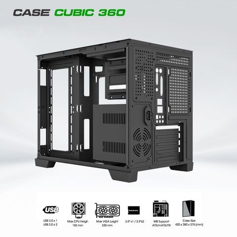  Vỏ Case CUBIC 360 