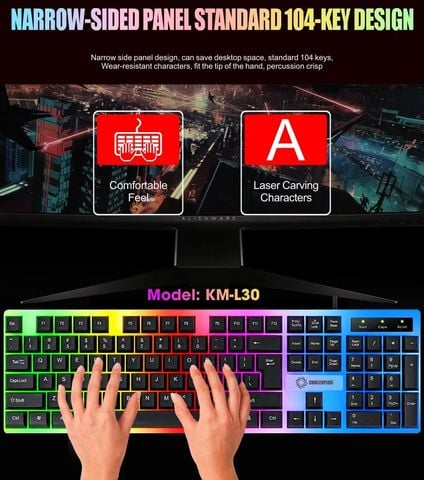  Bộ phím chuột KM L30 