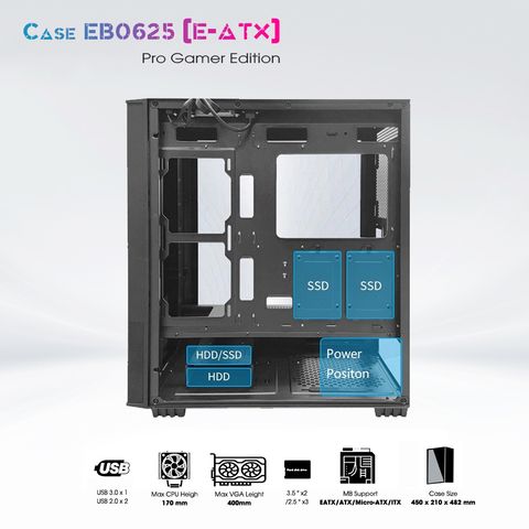  Case EB0625 (EATX) 