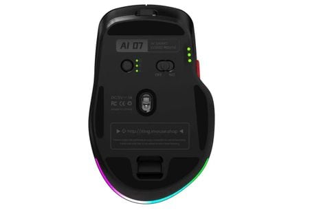  Chuột Không Dây AI-07 6D Sạc Lại – Kết Nối Bluetooth & 2.4G, DPI 2400 