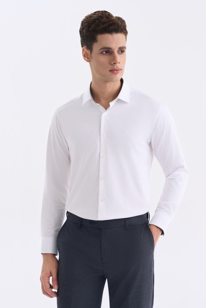  Sơ mi dài tay ML074-WH 