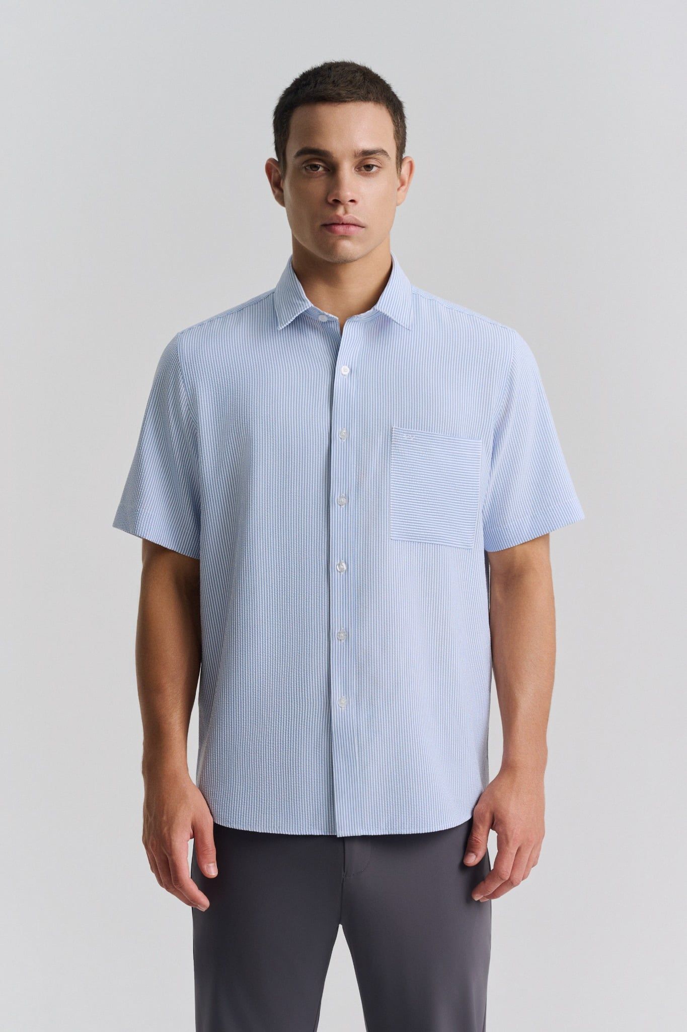  Sơ mi ngắn tay MR055-BU 