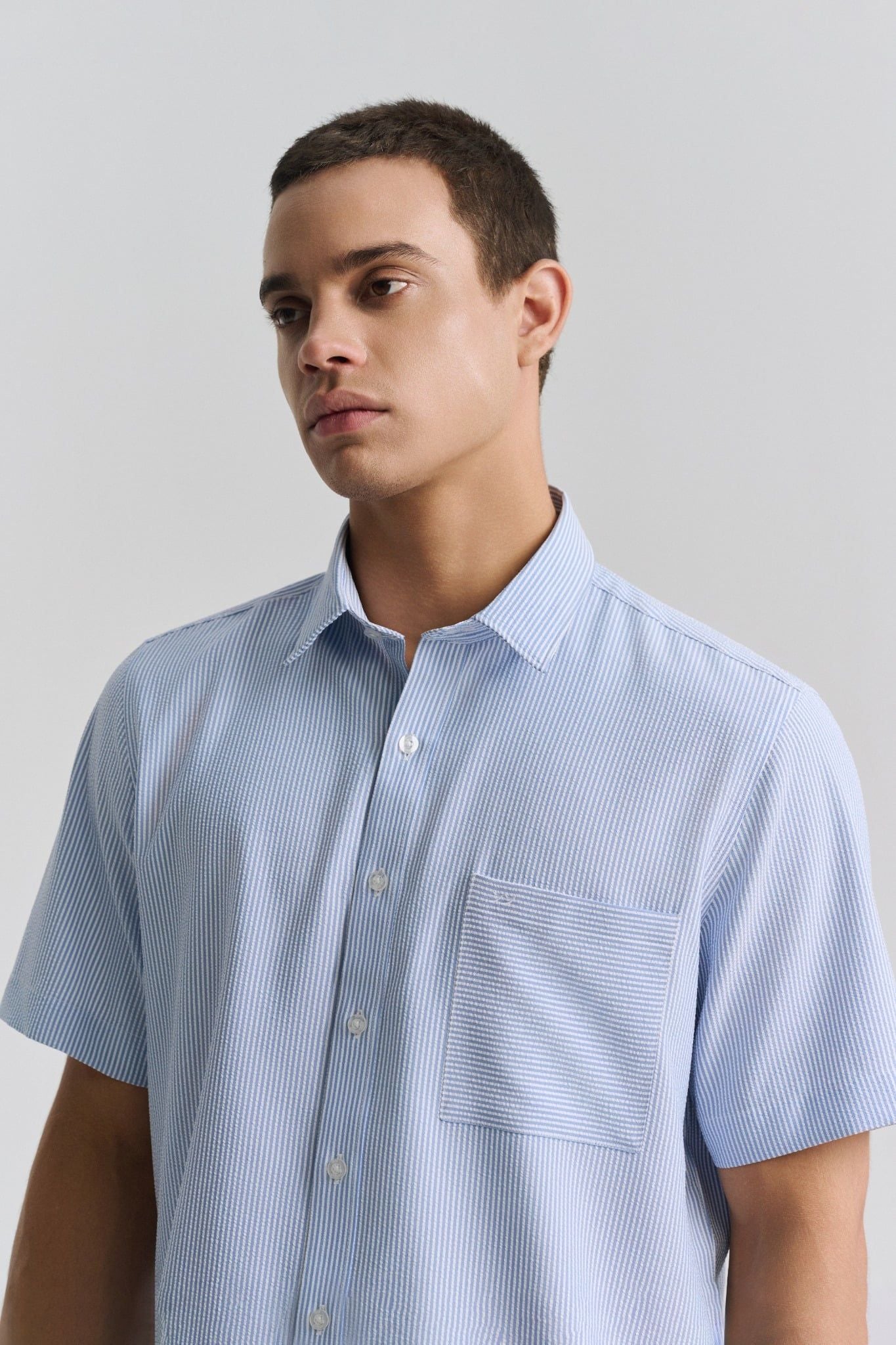  Sơ mi ngắn tay MR055-BU 