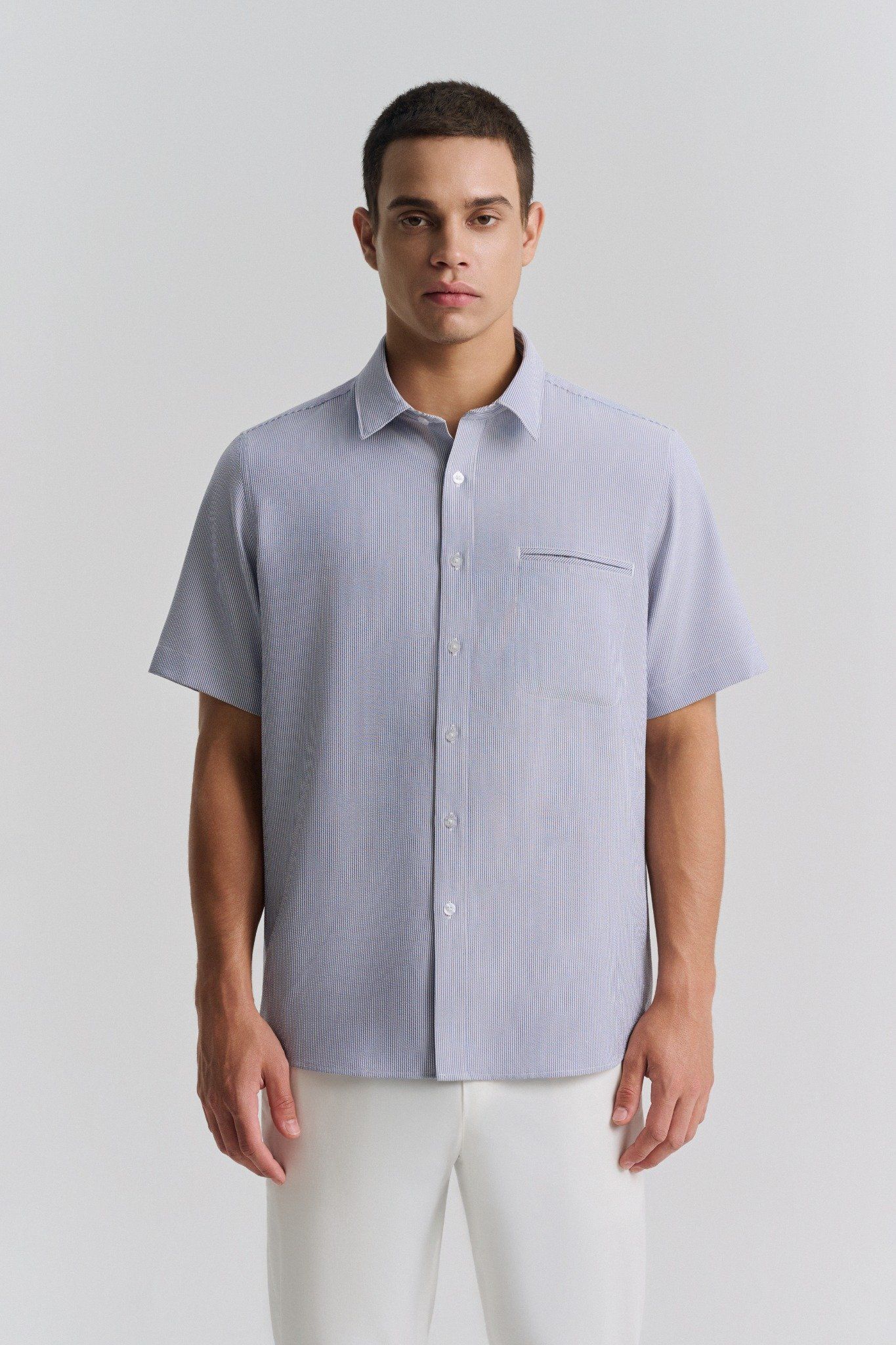  Sơ mi ngắn tay MR056-BU 