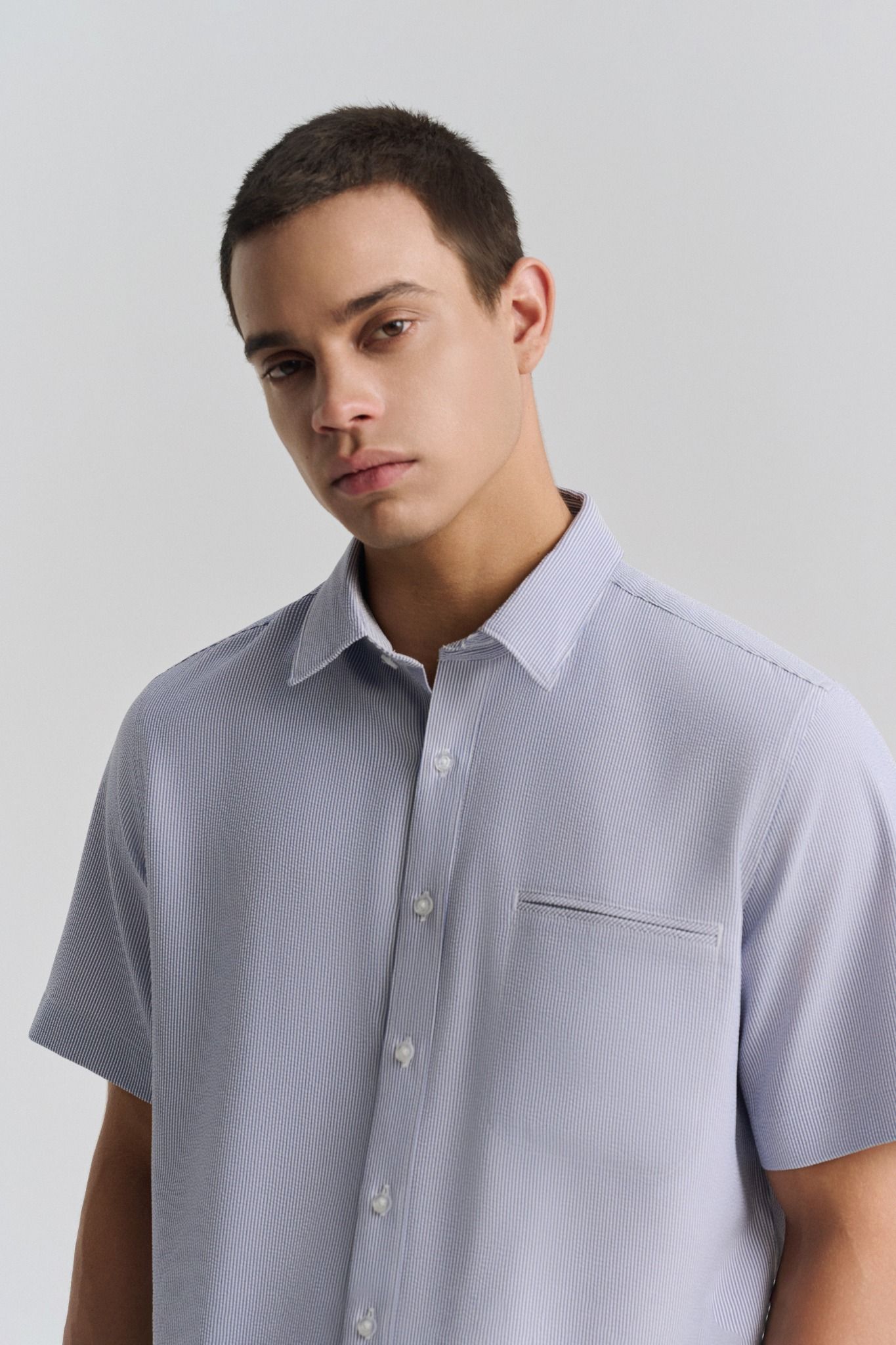  Sơ mi ngắn tay MR056-BU 