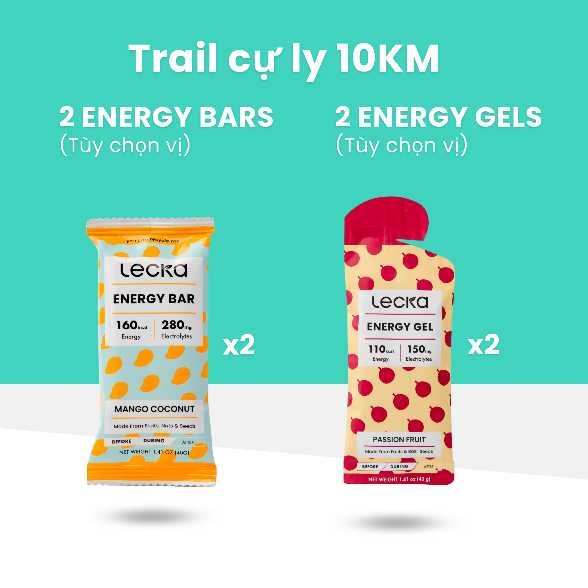  Combo dinh dưỡng Lecka chạy trail mọi cự ly 