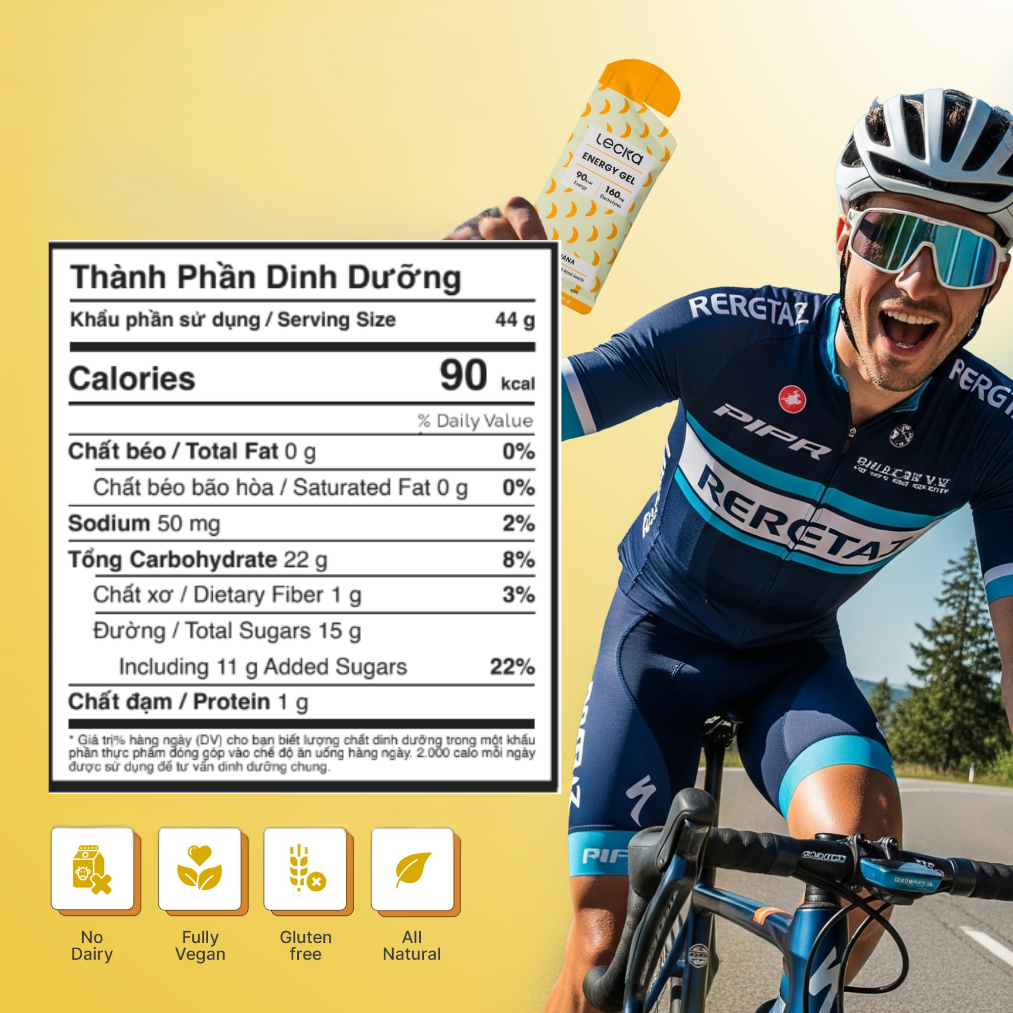  Gel năng lượng Lecka Energy Gel vị Chuối 