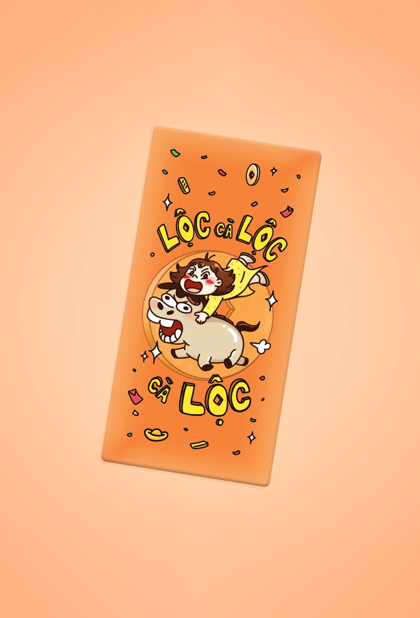  NHÓC PƯƠNG: SET BAO LÌ XÌ NĂM NGỌ (5 cái) 