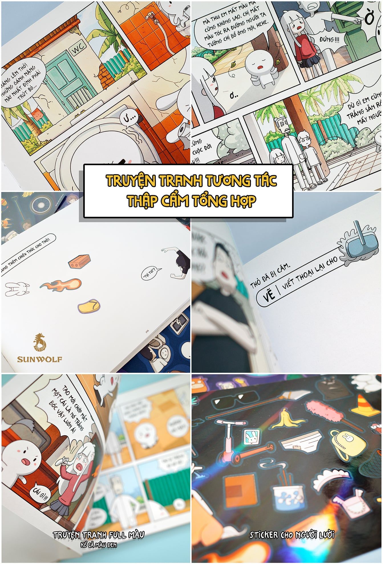  TRUYỆN TRANH TƯƠNG TÁC THỎ BẢY MÀU: BẢN THƯỜNG (PRE-ORDER) 