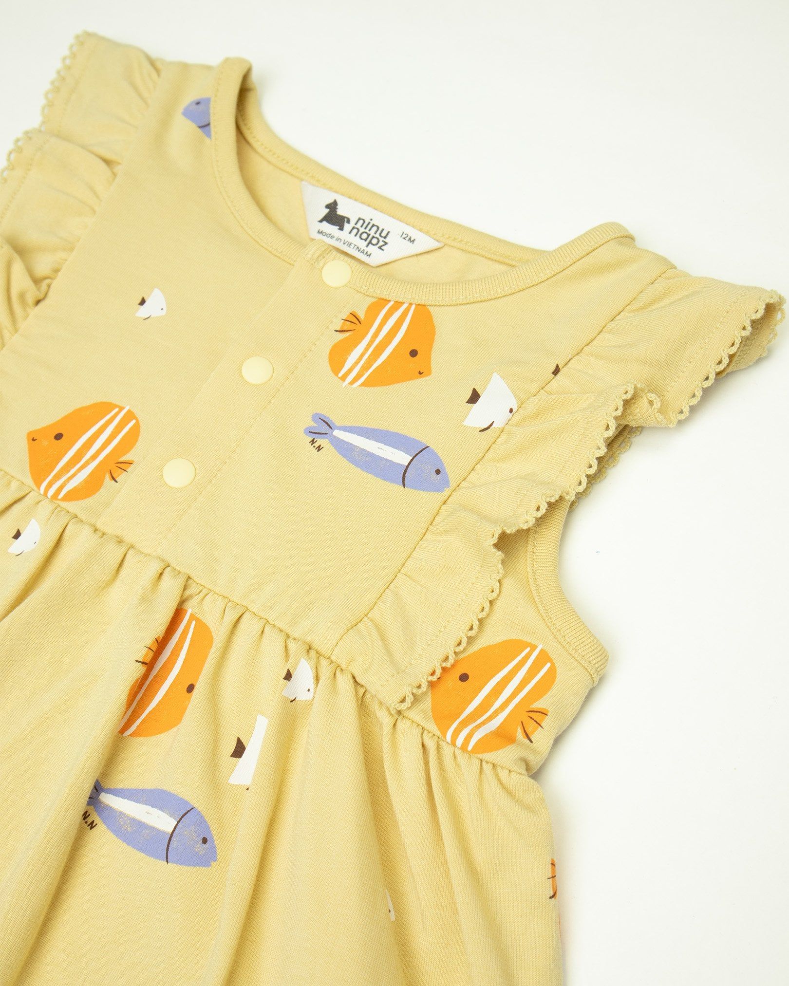 FISH PARADE BODYSUIT DRESS - NINUNAPZ