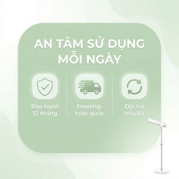 MÁY SẤY TÓC ĐỨNG VIETNAMROBOVAC A0D - Chăm Sóc Tóc Mềm Mại Bằng ion Âm - Điều Chỉnh Góc 180 Độ